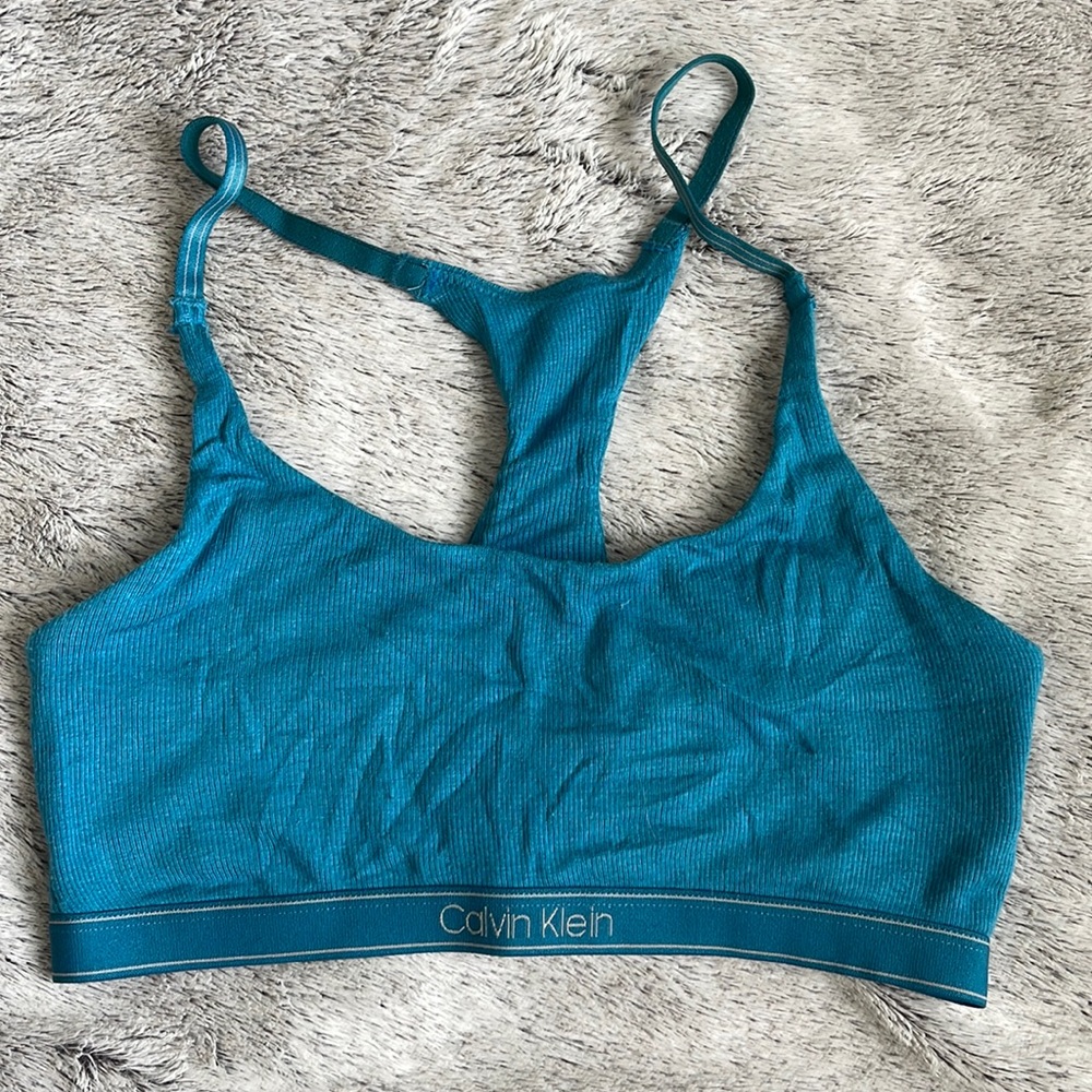 Calvin Klein turquoise top
